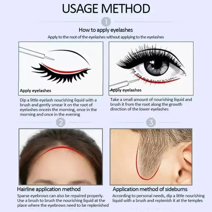 Fast Eyebrow & Eyelash Growth Serum – Hair Loss Prevention, Thicker Fuller Brows & Lashes Enhancer