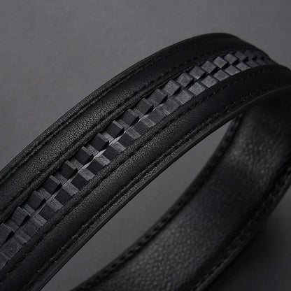 Men’s Luxury Click Belt – Genuine Leather Automatic Alloy Buckle for Business & Jeans