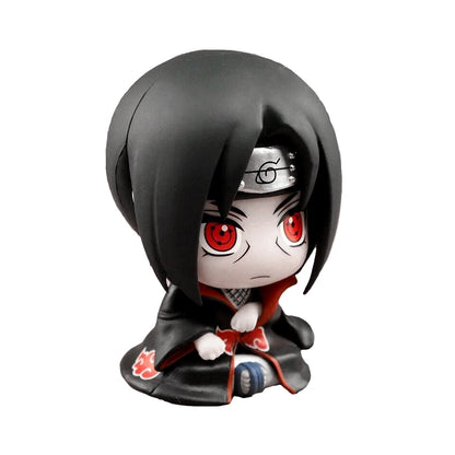 HOT Naruto Anime Q Version Action Figure – Naruto, Kakashi, Sasuke & Itachi Collectible Toy
