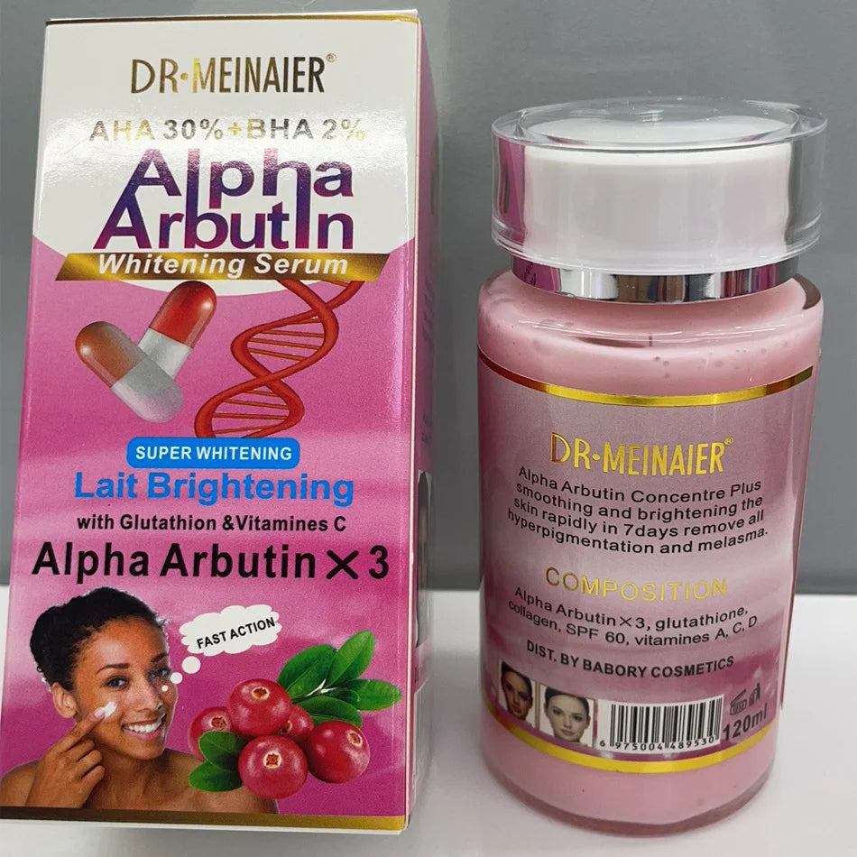 Alpha Arbutin Serum with AHA 30% & BHA 2% – Brightening & Moisturizing Face Care for Dull, Dark Skin