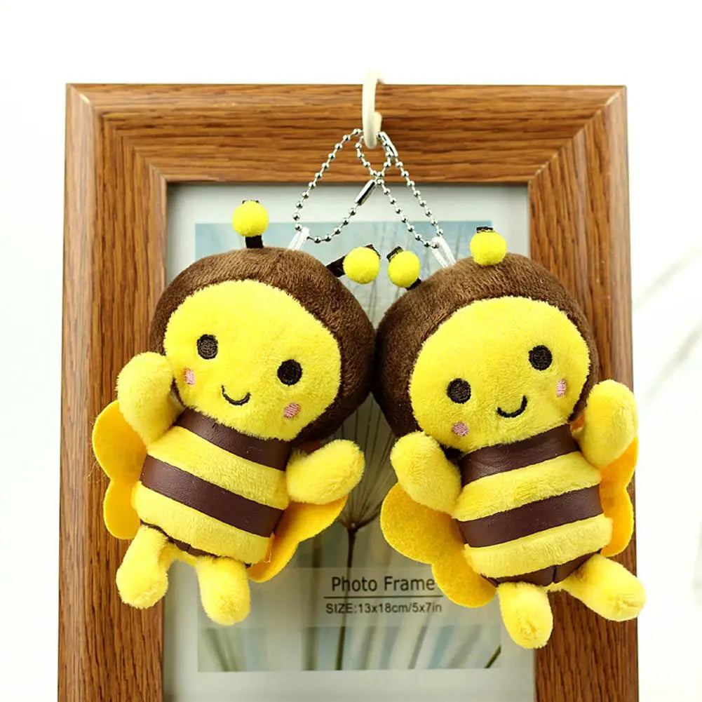 12cm Bee Plush Doll – Cute Small Pendant for Festival Decorations, Gifts & Bag Charm