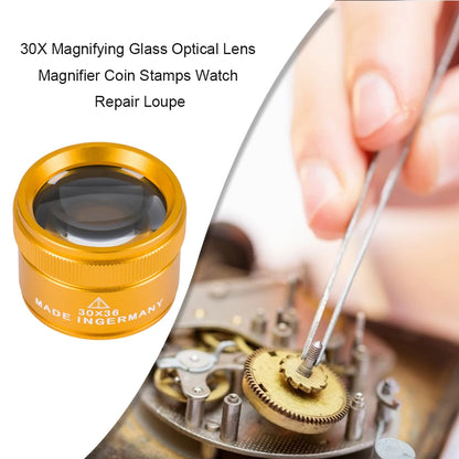 30X Monocular Magnifier – HD K9 Optical Lens Pocket Loupe for Watch & Jewelry Repair