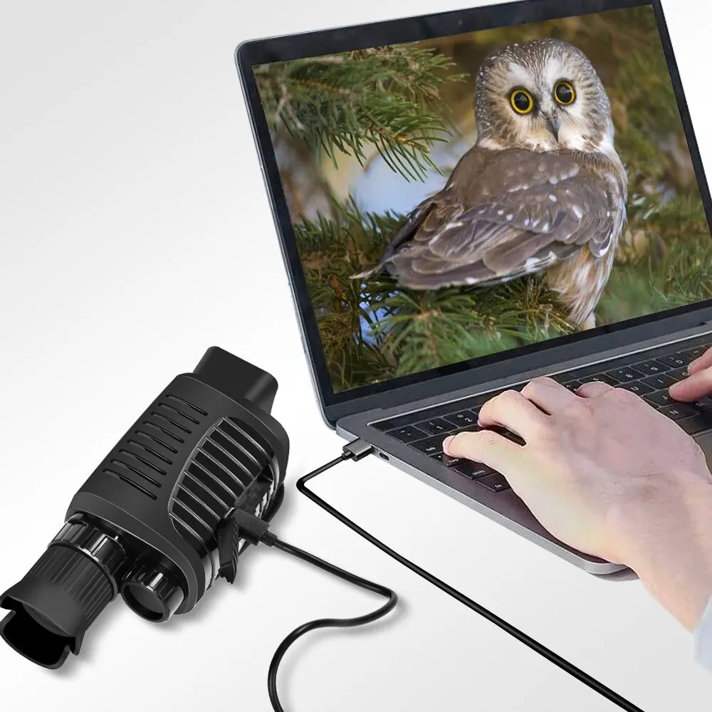 1080P HD Monocular Night Vision Scope – 5X Zoom Infrared Hunting Telescope, 300m Range in Full Darkness