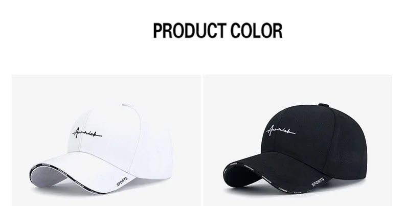 Women's Korean Letter Embroidery Baseball Cap – Breathable Sports Sun Hat