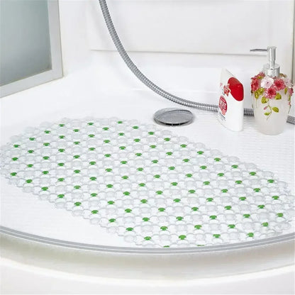 New Household Non-Slip Bath Mat – Suction Cup Bathroom Rug, Massage Bathtub Mat, Carpet Supplies for Bathroom