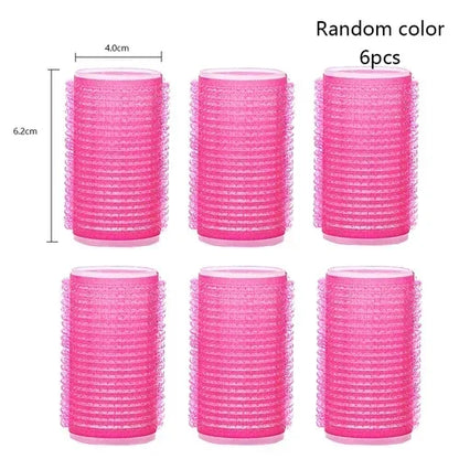 Jumbo Self-Grip Hair Rollers – Heatless Curlers for Salon & Home, Sticky Hair Styling Tools