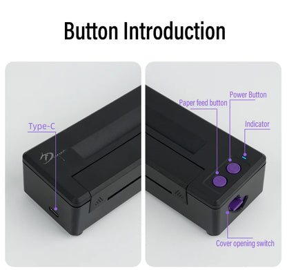 P19 Tattoo Transfer Wireless Stencil Printer – Automatic Fast Printing Portable Device for Small Businesses