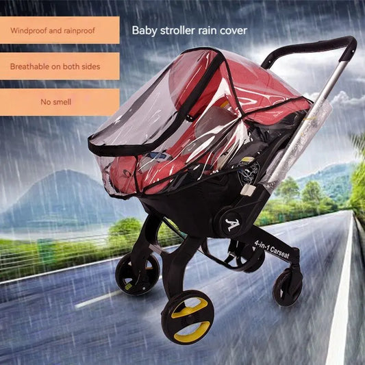 4-in-1 Baby Stroller Safety Seat — Multifunctional Children’s Stroller with Rain & Windproof Cover