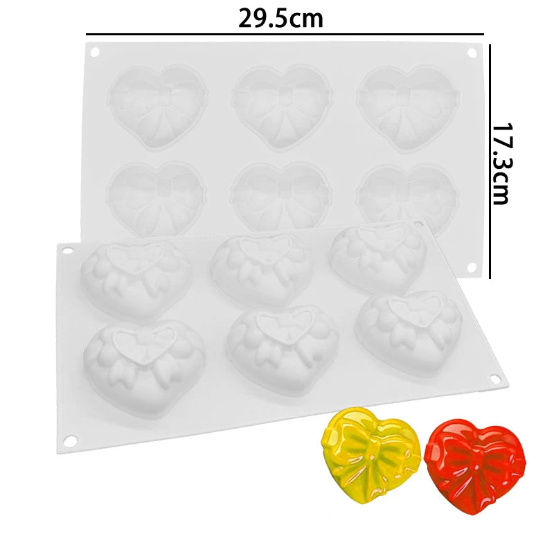 3D Silicone Pastry Mold — French Dessert, Mousse & Cake Baking Pan for Chocolate, Candles, Soap, Fondant, DIY Cake Decoration Tools