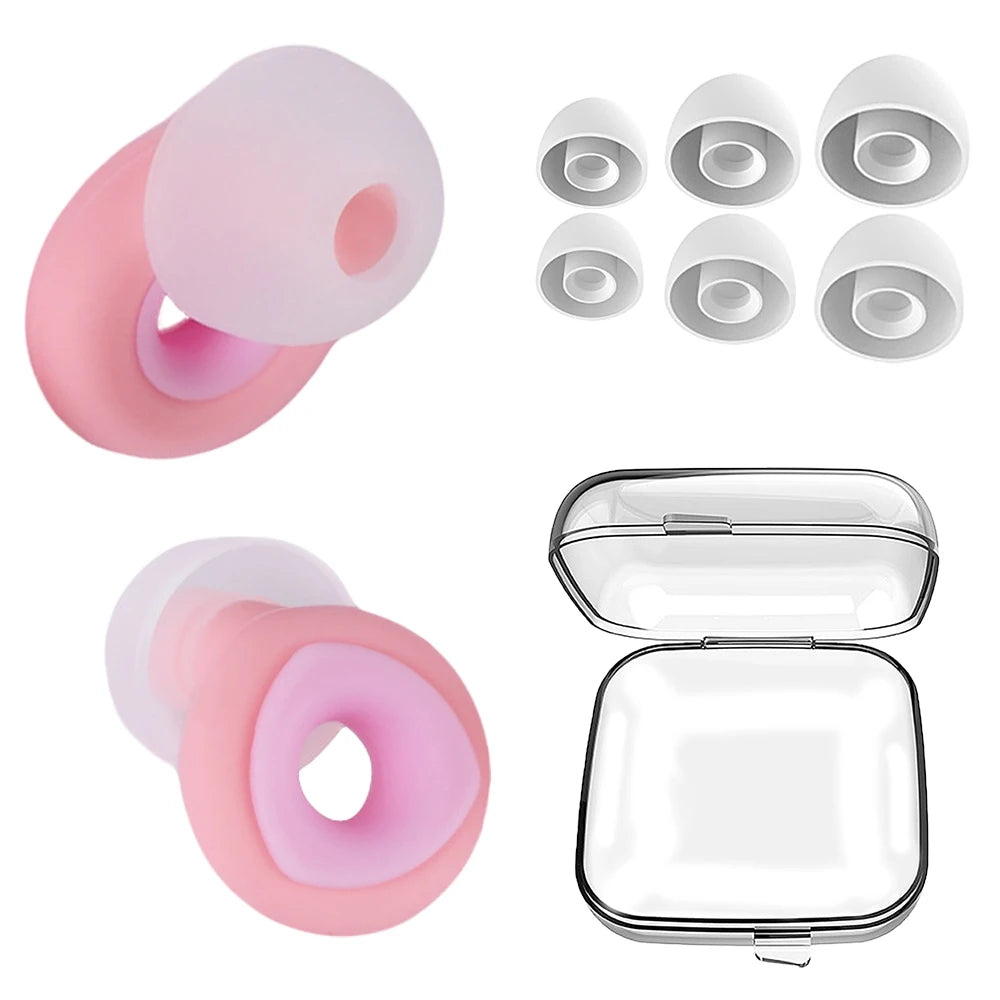 Anti-Noise Silicone Earplugs — Sleep, Noise Reduction, Waterproof Swimming, Soft Soundproof Ear Protectors