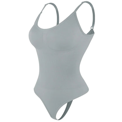Women’s Full Body Shapewear Bodysuit – Smoothing Thong Body Shaper Sculpting Slimming Underwear