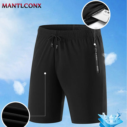 Men's Summer Sport Shorts – Cool Running, Gym & Fitness Training Shorts in Black and Gray