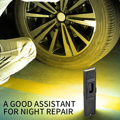Rechargeable 550LM LED Keychain Flashlight — Mini Pocket Torch Lantern with Magnet for Emergency & Work