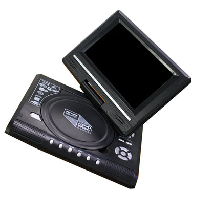 7.8-Inch DVD Player – Multimedia CD Player with 270° Rotation Screen, Remote Control, Travel Theatre (US/UK/AU/EU Plug)