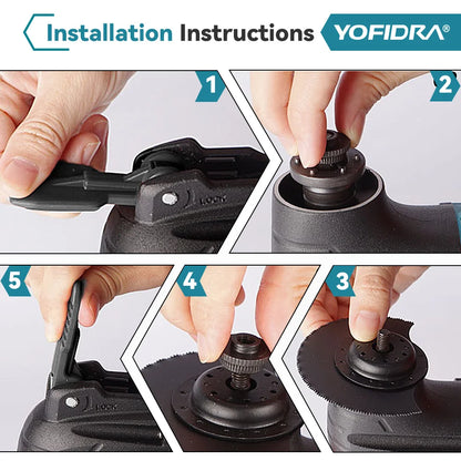 YOFIDRA Cordless Oscillating Multi-Tool – 6-Speed Electric Cutting, Polishing & Trimming Machine for 18V/21V Battery