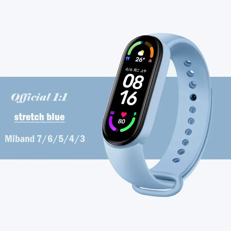 Silicone Strap for Xiaomi Mi Band 3-7 NFC – Sport Replacement Wristband Bracelet