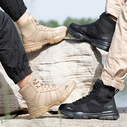 Indestructible Work Boots – Steel Toe Safety Shoes for Men & Women, Puncture-Proof, Non-Slip Sneakers for Work