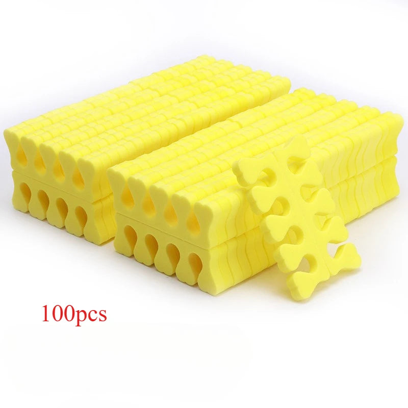 Nail Art Toe Separators - Soft Sponge Finger & Foot Dividers for Manicure Pedicure Kits