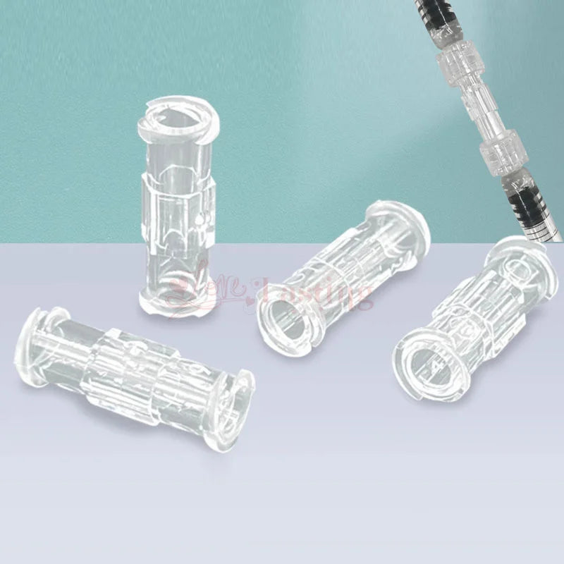 Transparent PP Luer Thread Double-Way Syringe Connector – Durable Sterile Medical Adapter