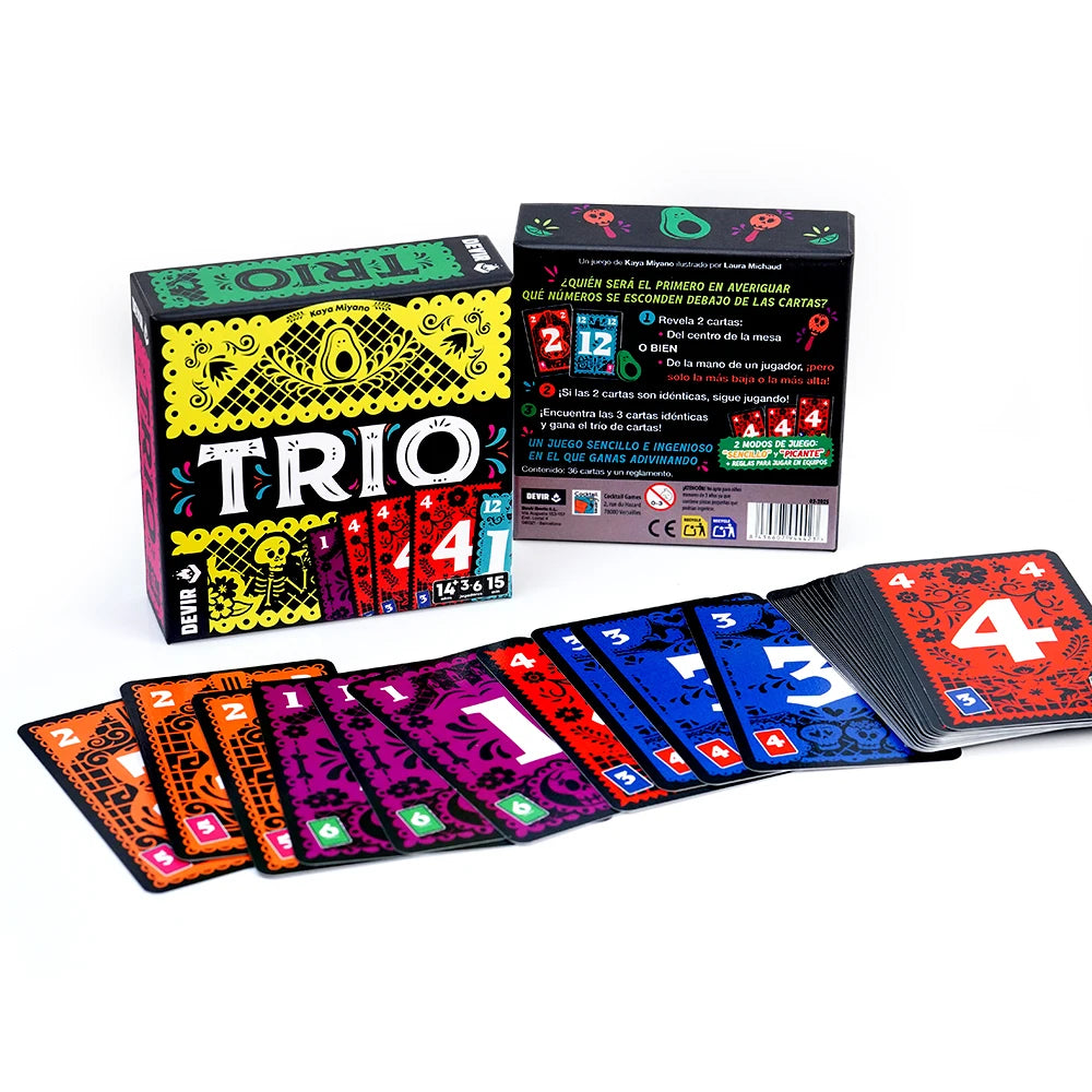 Spanish Trio Card Game Set – Party Games Including The Imposter, Arre Unicorn & More