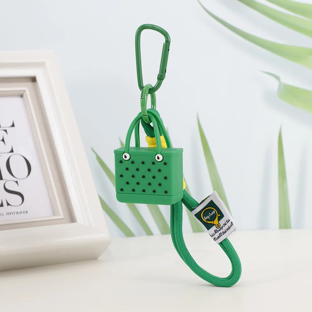 Fashion Beach Bag Keychain Pendant – Women's Bogg Bag Charm, Simulation Design, Wallet Accessories for Keys