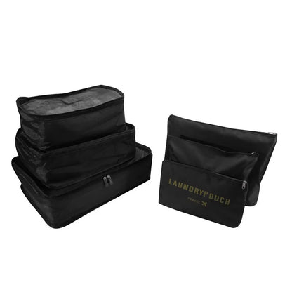 6PCS Travel Storage Bag Set – Clothes Organizer, Wardrobe Pouches & Packing Cubes for Suitcases