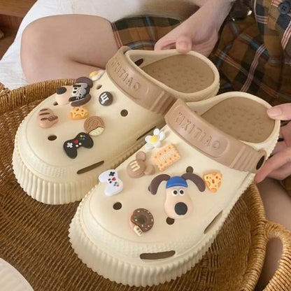 14PCS Fashion Shoe Charms Set – Cute 3D Cartoon Animal Buckle Accessories for DIY Shoes