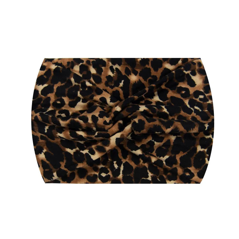 Wide Stretch Printed Sports Headband – 18cm Athletic Sweatband & Hairband