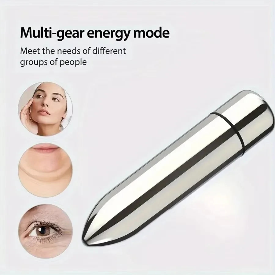Mini Vibrating Facial Massager - Portable Eye & Face Massage Tool for Lotion Absorption and Skincare