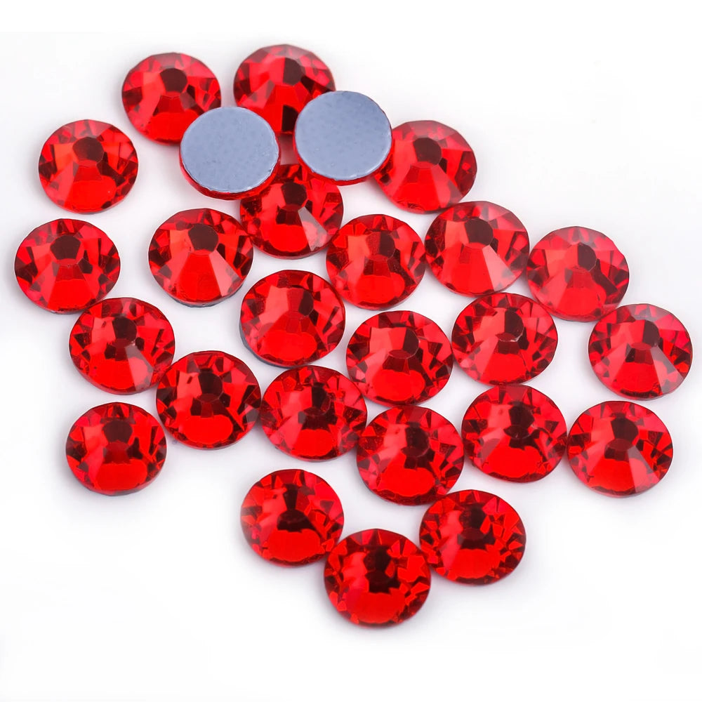 Premium Hot Fix Rhinestones – High Quality Glass Crystal Flatback Iron-On Glitter Rhinestones for Clothing & Crafts