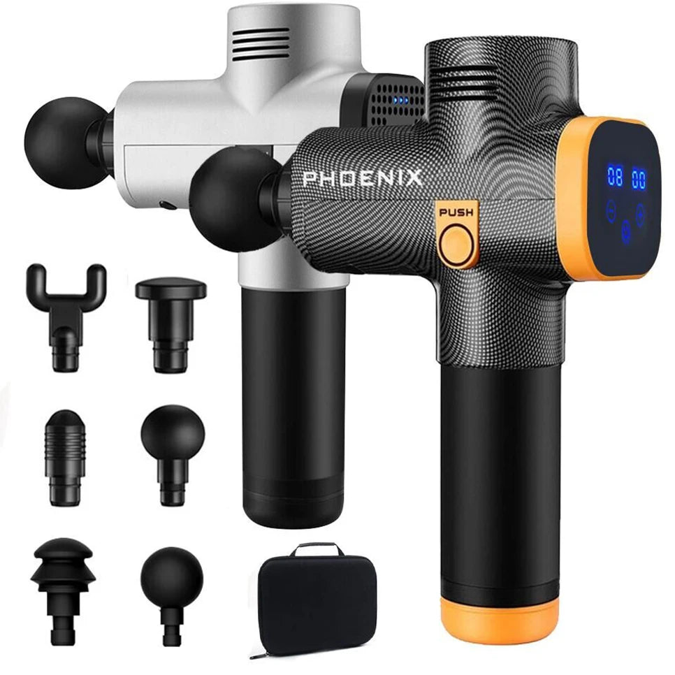 Phoenix A2 Deep Tissue Massage Gun — Muscle Relaxation & Pain Relief Therapy for Back, Legs & Feet