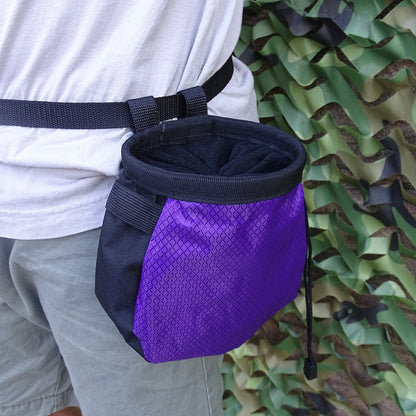 Rock Climbing Chalk Bag - Belted Magnesia Pouch with Zipper Pocket for Gym, Fitness & Bouldering