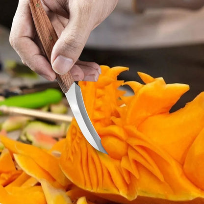 3 Pcs Professional Sharp Kitchen Knife Set - Chef Carving Tools for Food, Fruit, and Cake