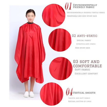 Waterproof Hair Cutting Cape – 140x120cm Barber Salon Gown, Hairdresser Apron for Hairdressing Tools
