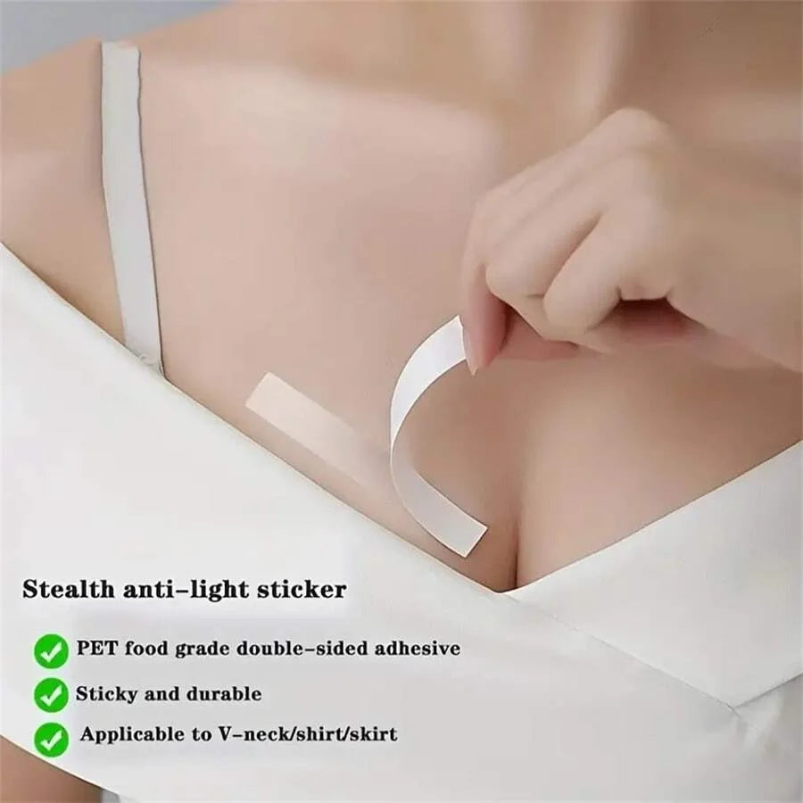 36-Piece Clear Double-Sided Fashion Tape - Strong Adhesive Clothing and Body Tape for Dresses, Fabrics & Strapless Outfits