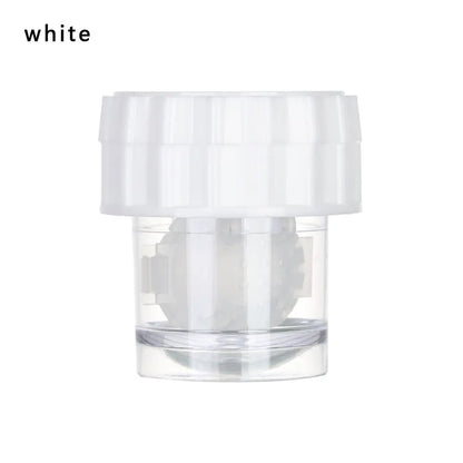Portable Rotatable Contact Lens Cleaner Case – Manual Cleaning & Storage Container, Plastic Eyewear Accessories Holder for Travel