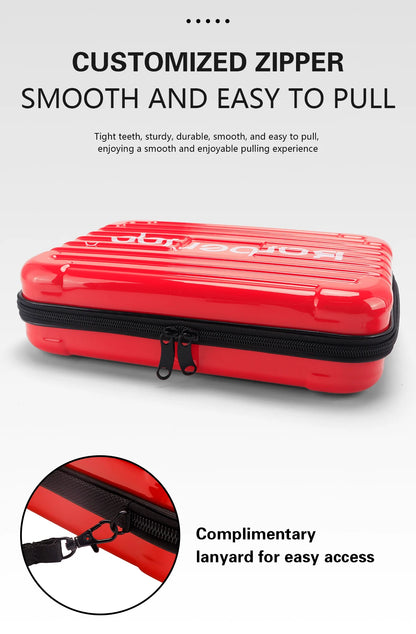 Portable Hair Scissors Case – Waterproof, Shockproof Barber & Beauty Tool Box for Trimmers, Styling & Makeup