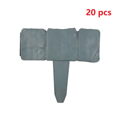 10/20Pcs Artificial Stone Garden Fence Stakes – Decorative Plant Support Edging Border for Lawn, Yard & Landscape DIY Outdoor Garden Decor