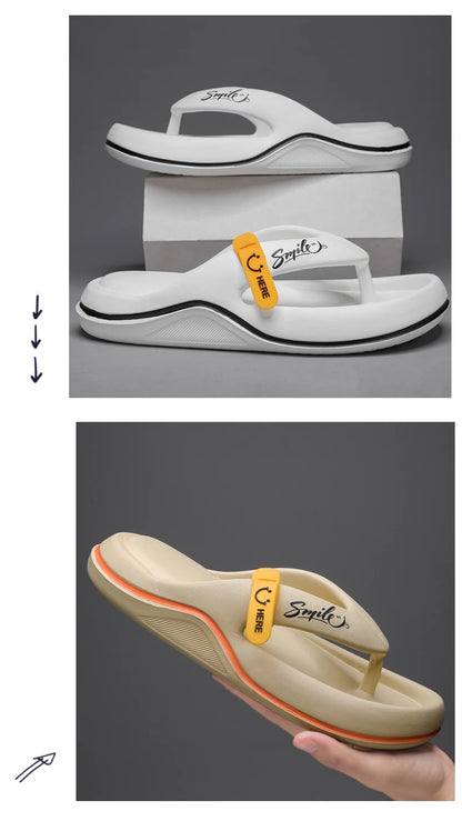 Men's & Women's Flip Flops – Non Slip Thick Sole Slippers, Super Soft Indoor & Outdoor Beach Sandals