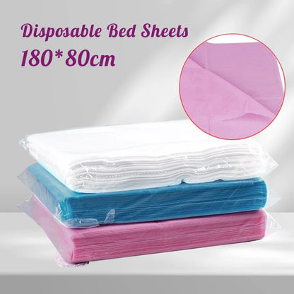 NC 10/20/50pcs Disposable Beauty Salon Bed Sheets – Non-Woven Eyelash Extension Table Cover 180×80cm