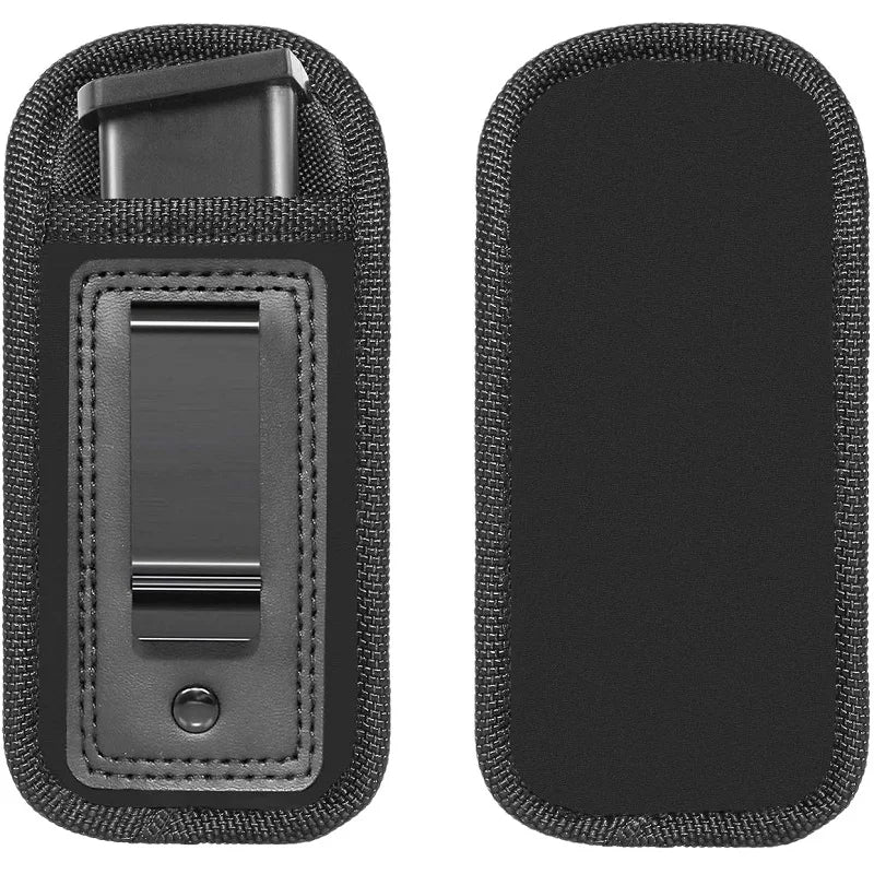 Nylon Magazine Pouch Holster - Concealed Carry for 9mm Pistol, Glock 19/21, Beretta 92 with Clip