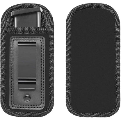 Nylon Magazine Pouch Holster for 9mm Pistols – Concealed Carry Mag Case with Clip for Glock 19/21, Beretta 92, Handgun Pouch