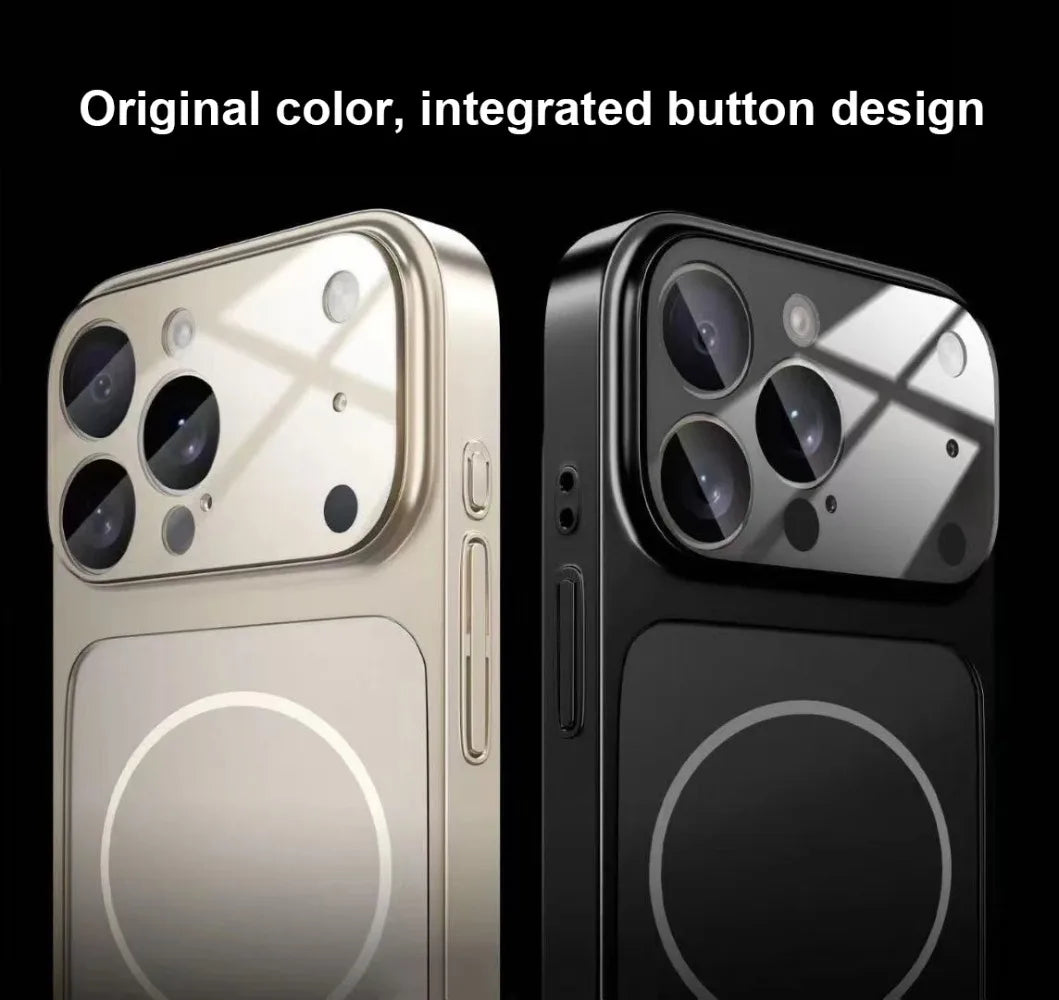 Nano Matte Glass iPhone Case - Magnetic MagSafe Armor Cover for iPhone 11-17 Pro Max, Air & Wireless Charging