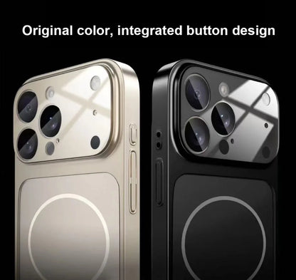Nano Matte Glass iPhone Case - Magnetic MagSafe Armor Cover for iPhone 11-17 Pro Max, Air & Wireless Charging