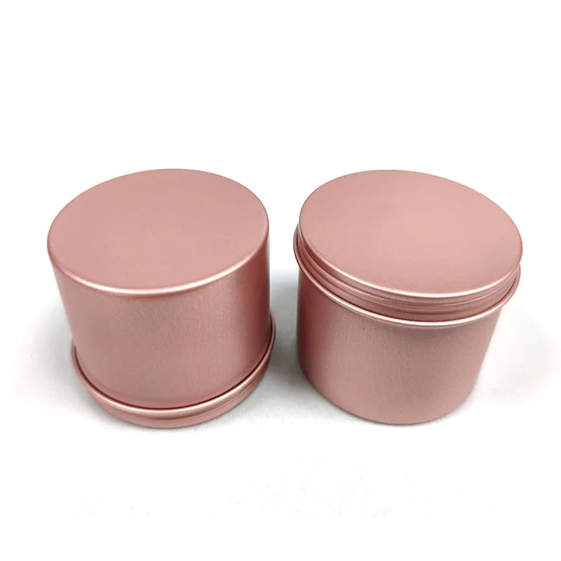 50PCS Aluminum Tin Jars – 5g to 100g Metal Containers for Cosmetic Creams, Lip Balm & Face Care