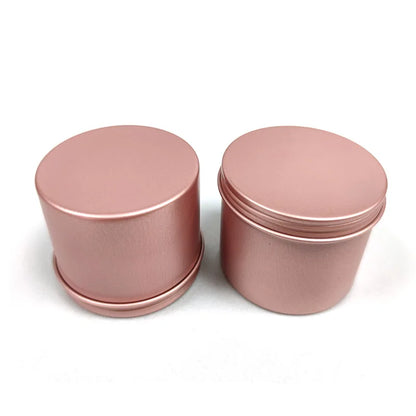 50PCS Aluminum Tin Jars – 5g to 100g Metal Containers for Cosmetic Creams, Lip Balm & Face Care