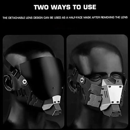 JAUPTO Cyberpunk Mask Cosplay – Cool Techwear Mask for Halloween, Party & Music Festival Decorations