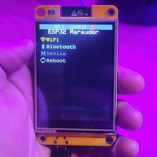 Marauder Mar-x-Auder ESP32 Device — Wi-Fi & Bluetooth Security Tool for Offensive and Defensive Wireless Testing