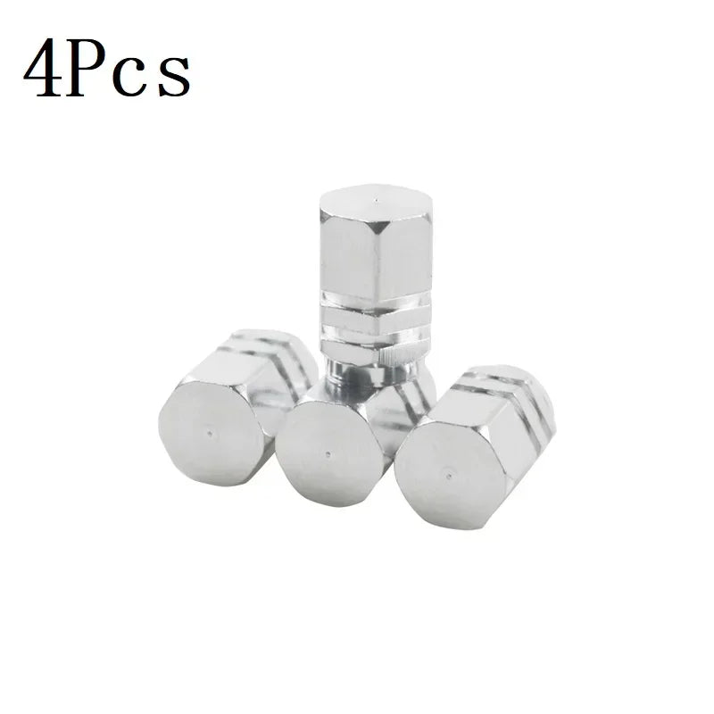 4/10PCS Aluminum Car Tire Valve Stem Caps – Waterproof Airdust-Proof Rim Covers