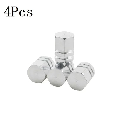 4/10PCS Aluminum Car Tire Valve Stem Caps – Waterproof Airdust-Proof Rim Covers